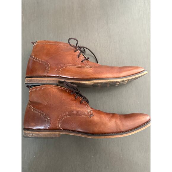 Joseph Abboud Cosmo Leather Plain Toe Oxfords brown size 45 US 11 1/2 - Picture 4 of 6